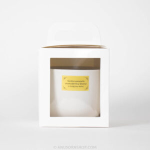 ของชำร่วยงานศพ ถ้วยเซรามิคมินิมอล สีขาว พร้อมกล่องบรรจุมีหูหิ้วและสติกเกอร์ - Image 4