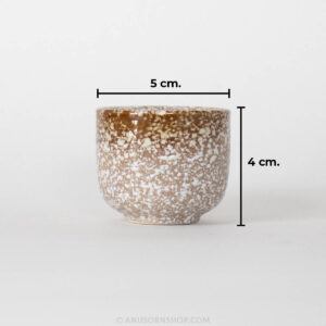 ของชำร่วยงานศพ แก้วเซรามิก ลายหินทราย พร้อมถุงผ้าและสติกเกอร์ - Image 4