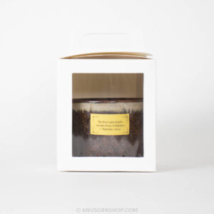 ของชำร่วยงานศพ ถ้วยเซรามิกพรีเมียม (รุ่นเอิร์ธโทน) พร้อมกล่องบรรจุมีหูหิ้วและสติกเกอร์ - Image 4