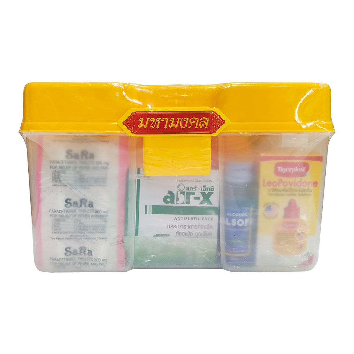 ชุดสังฆทานยา (กล่องยา) ชุดไทยธรรมสามัญประจำบ้าน สำหรับถวายพระสงฆ์ พร้อมยาคุณภาพครบชุด